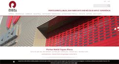 Desktop Screenshot of portesriera.com